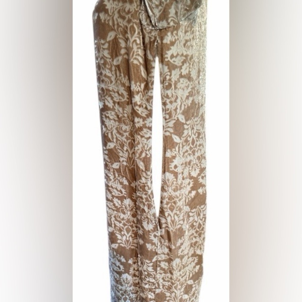 SUNDANCE Champagne Dreams Damask Floral Velvet Dress Beaded Boho 8 Romantic Chic - Picture 14 of 16